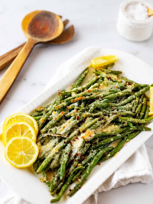 Roasted Green Beans with Parmesan