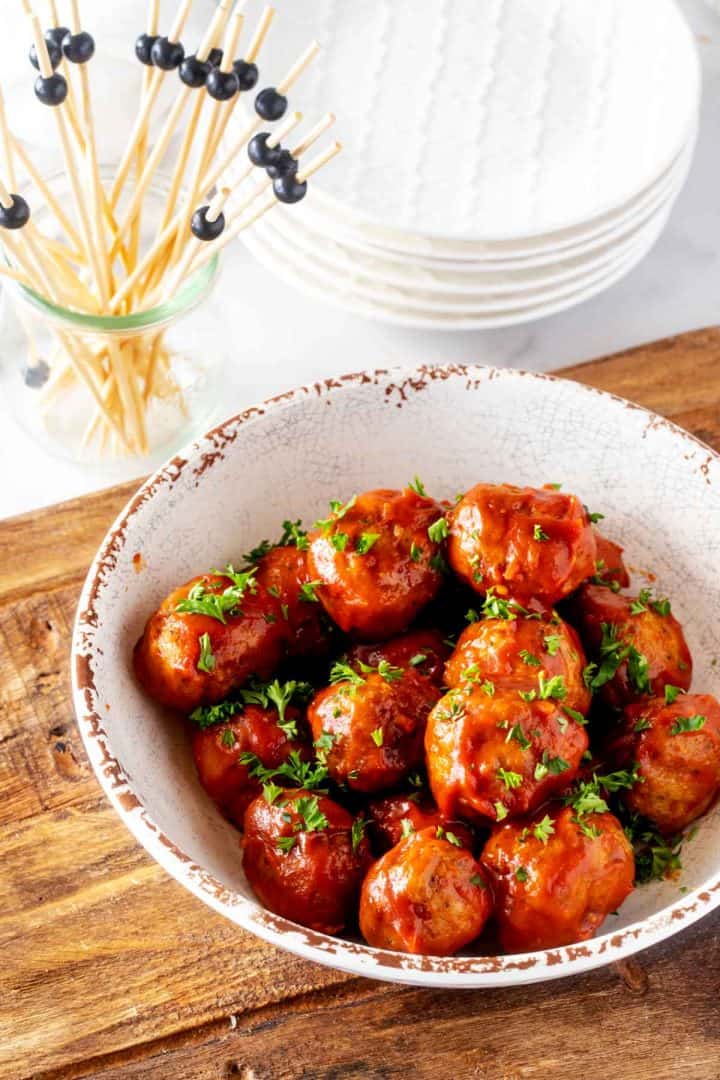 Keto Turkey Meatballs Air Fryer or Baked Kicking Carbs