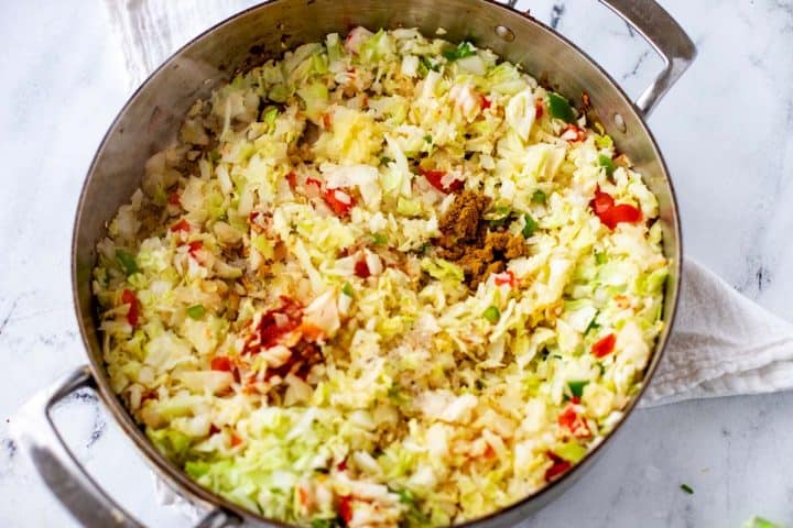 Cabbage Rice - Kicking Carbs