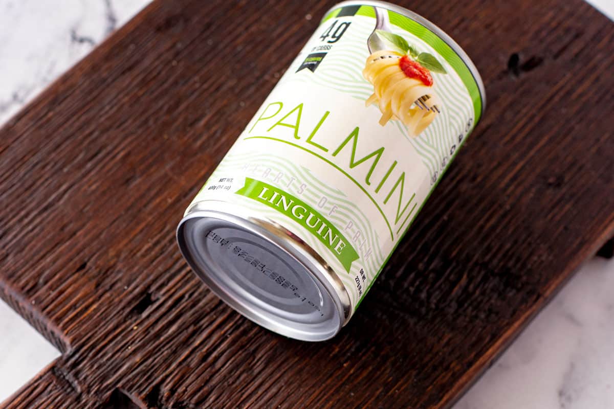 Photo of a can of palmini noodles