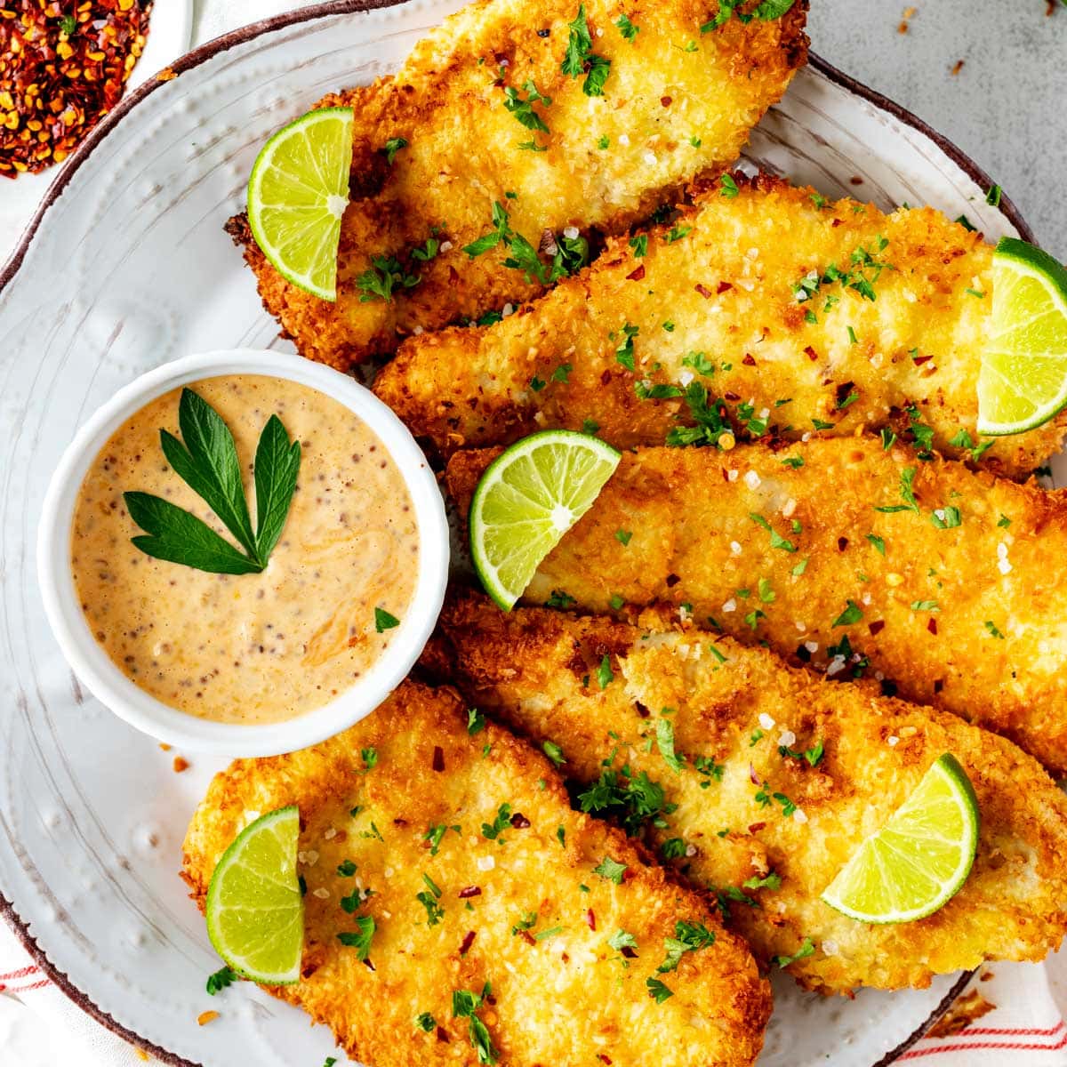 Keto Coconut Chicken - Air Fry, Fry, or Bake